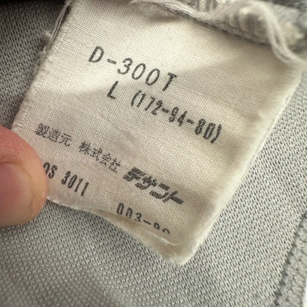 Vintage Descente Wako 9 Baseball‎ Jersey Grey Orange Black Mens L D-300T Japan